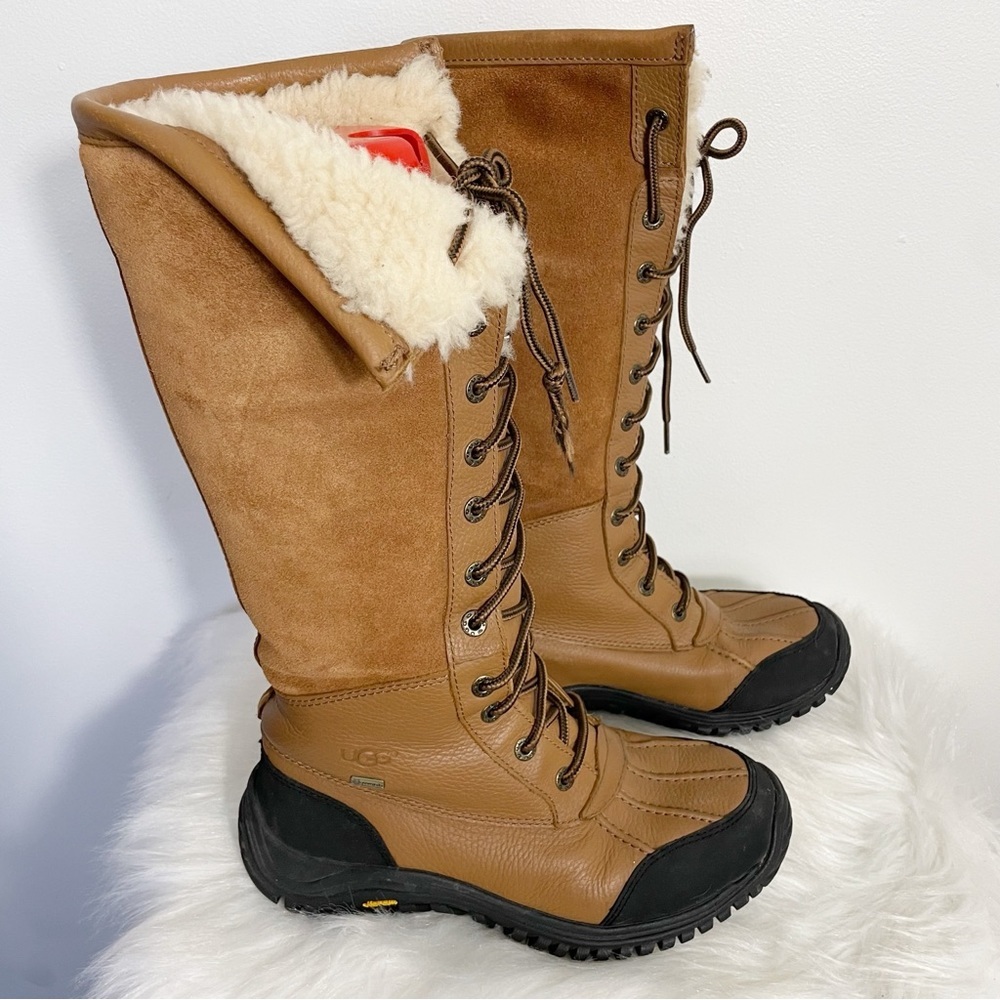 Ugg Adirondack Tall Winter Boot Shearling Vibram Outsole Size 8 - Picture 6 of 16